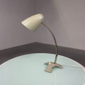 echtvintage echt Vintage desk light - 60s design lighting - retro xl table lamp - rare tripod flexible gooseneck