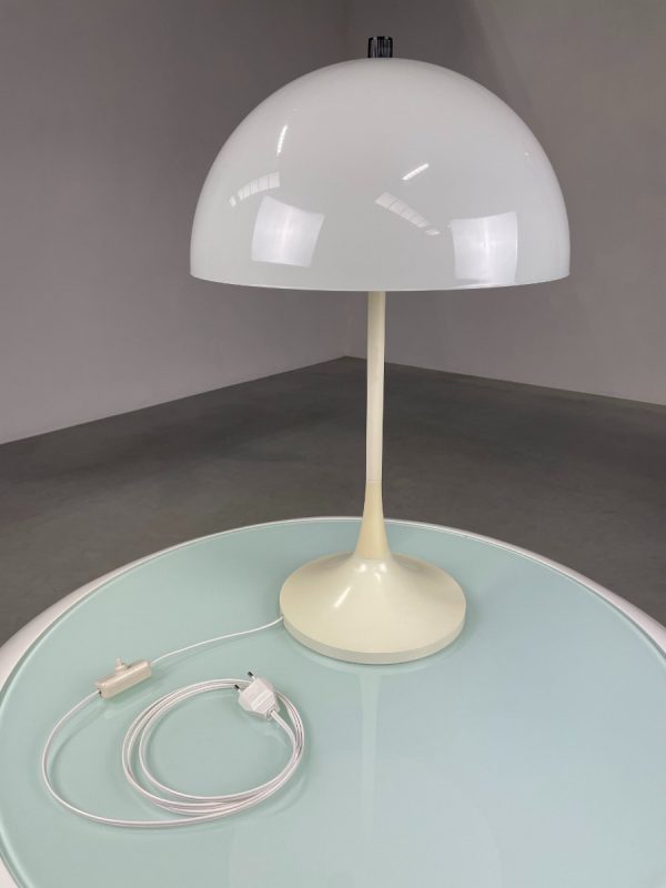 Vintage mushroom lamp by Hala Zeist - large desk light - 1970s Dutch design lighting echtvintage