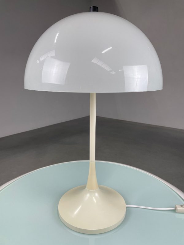 Vintage mushroom lamp by Hala Zeist - large desk light - 1970s Dutch design lighting echtvintage